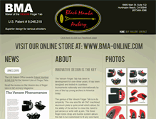 Tablet Screenshot of blackmambaarchery.com